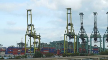 Çin'de kargo nakliye limanızaman atlamalı görüntüleri