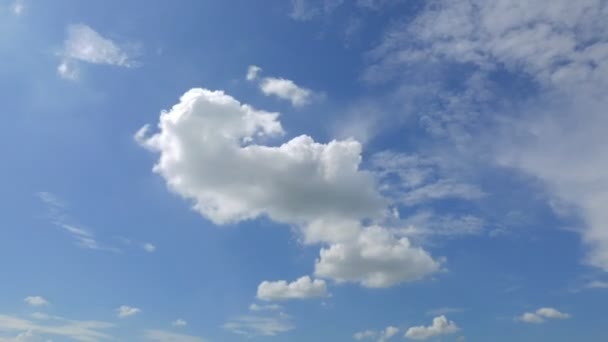 Imágenes Del Hermoso Cielo Con Nubes Movimiento Lapso Tiempo — Vídeos de Stock