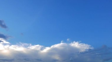 hareketli bulutlar ile güzel gökyüzü görüntüleri, zaman atlamalı