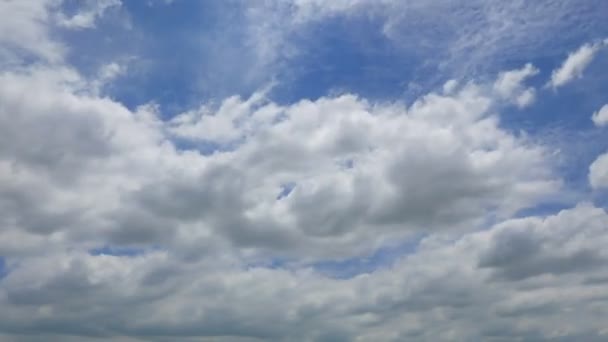 Imágenes Del Hermoso Cielo Con Nubes Movimiento Lapso Tiempo — Vídeos de Stock