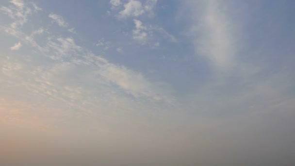 Imágenes Del Cielo Atardecer Con Nubes Movimiento Por Noche — Vídeo de stock