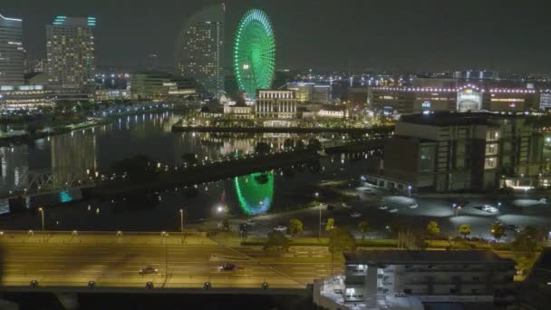 Séquences Panoramiques Bâtiments Modernes Dans Ville Asiatique — Video