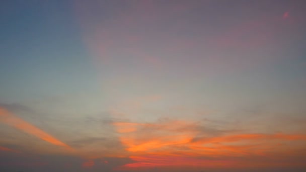 Imágenes Del Cielo Atardecer Con Nubes Movimiento Por Noche — Vídeo de stock