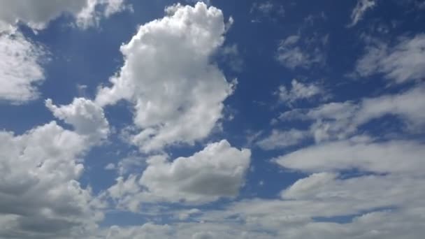 움직이는 구름과 아름다운 하늘의 — 비디오