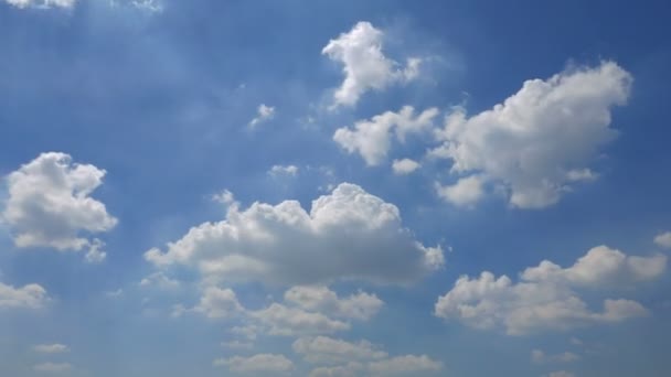 Beelden Van Prachtige Hemel Met Bewegende Wolken Timelapse — Stockvideo