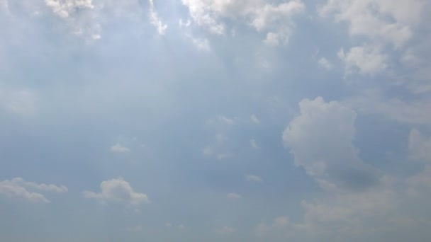 Beelden Van Prachtige Hemel Met Bewegende Wolken Timelapse — Stockvideo