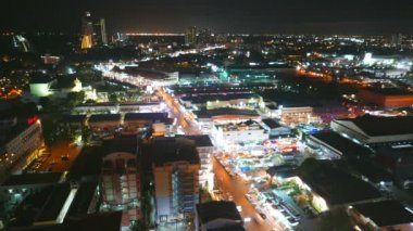 gece güzel Pattaya şehir manzara zaman atlamalı görüntüleri, Tayland