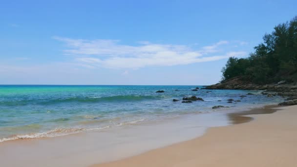 Imágenes Tranquilas Hermoso Mar Ondulado — Vídeos de Stock