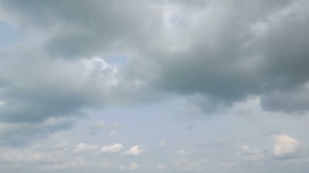 Záběry Bouřlivé Oblohy Pohybujícími Mraky Kopírovacím Prostorem — Stock video