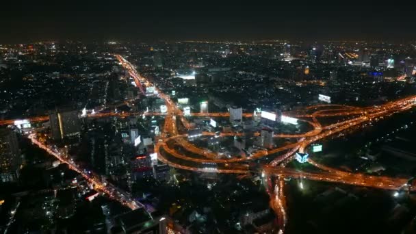 Séquence Temporelle Pittoresque Bangkok Nuit — Video