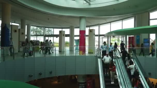 Zdjęcia Zatłoczonego Centrum Handlowego Azji Miasta — Wideo stockowe