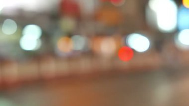 geceleri güzel şehir ışıkları bulanık görüntüleri