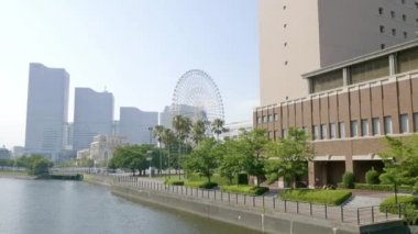 Asya şehrinde modern binaların doğal görüntüleri