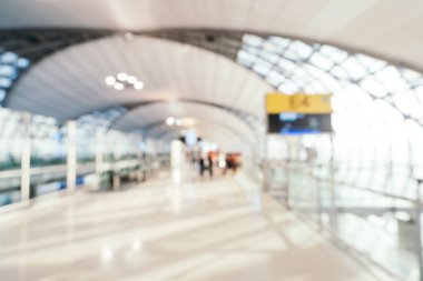 Soyut bulanıklık ve ufuk Havaalanı terminal iç