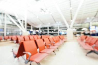 Soyut bulanıklık ve ufuk Havaalanı terminal iç