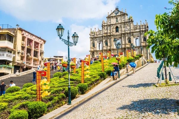 Kina, Macau - September 6 2018 - vackra gamla arkitekturen bui — Stockfoto