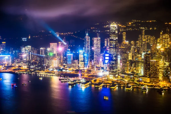 Beautiful architecture building exterior cityscape of hong kong — Stock Photo, Image