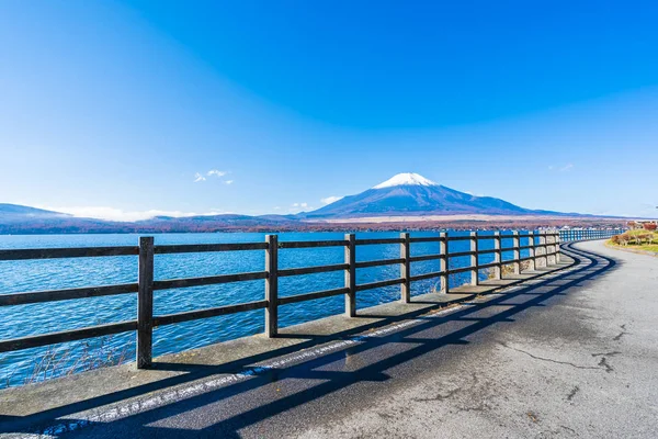 Όμορφο τοπίο του βουνού fuji γύρω από τη λίμνη yamanakako — Φωτογραφία Αρχείου