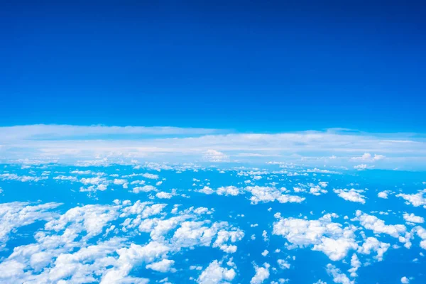 Aerial view of white cloud and blue sky — Stock Photo, Image