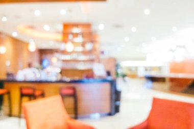 Soyut bulanıklık ve ufuk otel ve lobi iç