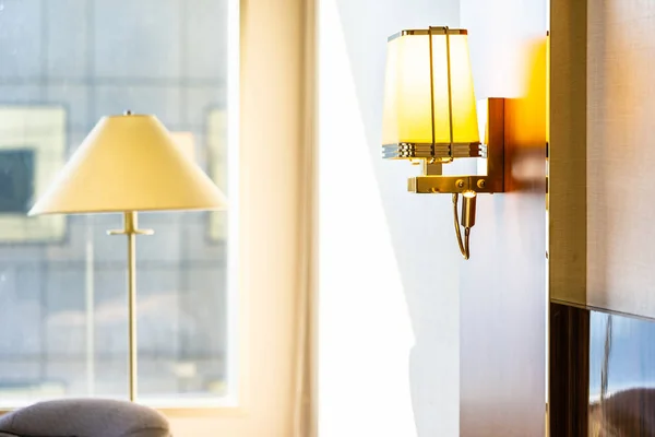 Odadaki ışık lamba dekorasyon — Stok fotoğraf