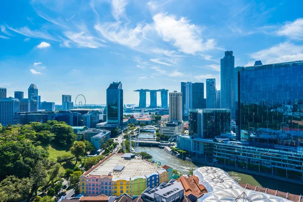 Prachtige architectuur bouwen exterieur stadsgezicht in Singapore — Stockfoto