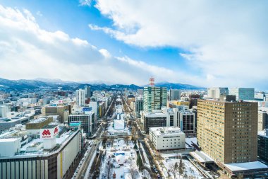 Sapporo Hokkaido, Japonya - 2 Şubat 2019 Beautiful Mimarlık