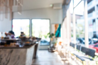 Soyut bulanıklık ve ufuk kafe Cafe ve büfe restaura