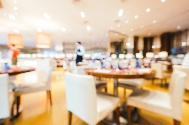 Soyut bulanıklık ve ufuk kahvaltı büfesi otel restoranı