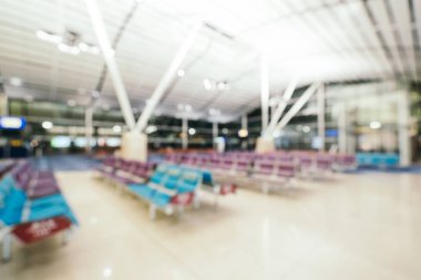 Soyut bulanıklık ve ufuk Havaalanı terminal iç