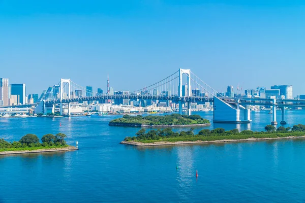 Prachtige architectuur bouwen cityscape van de stad Tokio met rai — Stockfoto