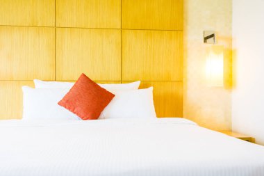 Beyaz rahat yastık Yatak Dekorasyon