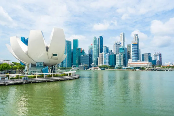 Singapur, 21 Jan 2019: krásná architektura, stavební skyscra — Stock fotografie