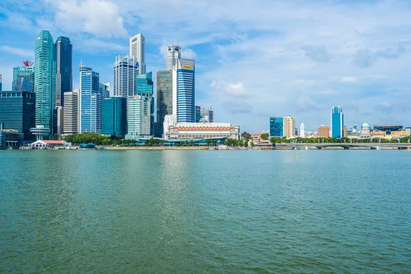 Singapur, 21 Jan 2019: krásná architektura, stavební skyscra — Stock fotografie