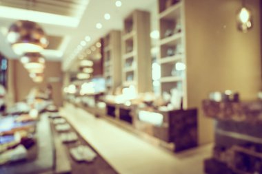 Soyut bulanıklık ve ufuk Restoran açık büfe ve kahve dükkanı ca