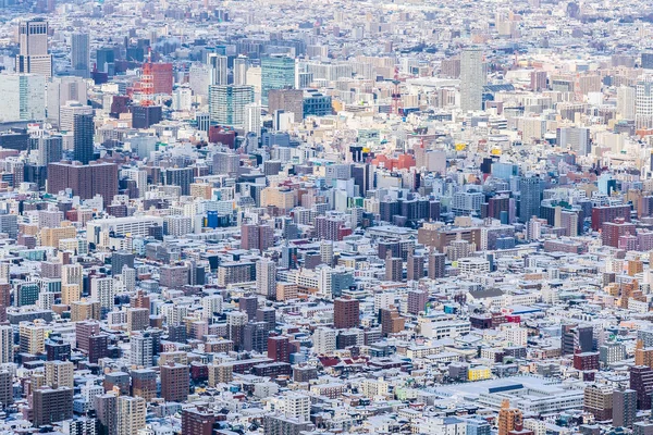 Krásná architektura budovy s horskou krajinou v zim — Stock fotografie