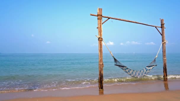 Imágenes Tranquilas Hermoso Mar Ondulado — Vídeo de stock