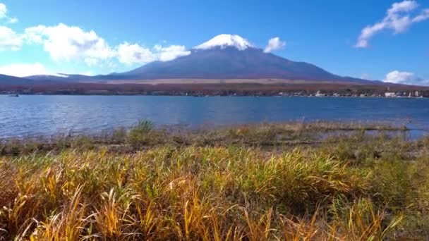 美丽的富士山的风景镜头 — 图库视频影像