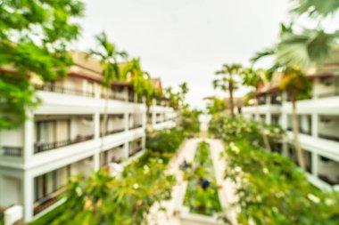 Seyahat ve tatil için güzel otel ve tatil arka plan bulanıklık