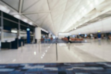 Soyut bulanıklık ve arka plan için Havaalanı terminal iç defocused