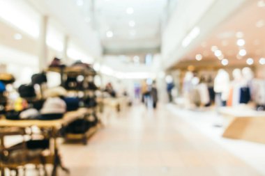 Soyut bulanıklık ve ufuk lüks alışveriş merkezi mağazası iç arka planı için