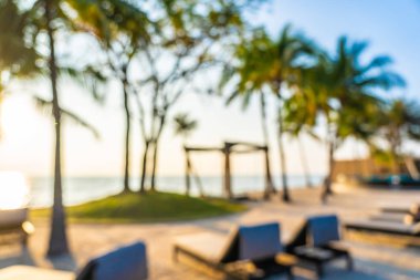 Soyut bulanıklık ve ufuk resort ve otel tatil için seyahat ve arka plan kavramı tatil