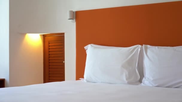 Imagens Hotel Quarto Luxo Interior — Vídeo de Stock