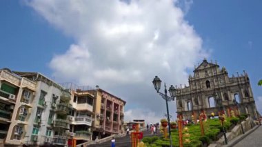 Macau, Çin'de St Paul kalıntıları güzel görüntüleri