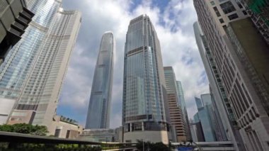 Modern megalopolis Asya şehrinin manzaralı görüntüleri