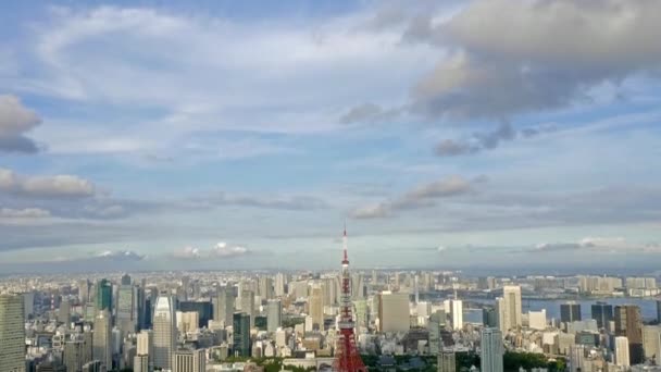 Szenische Aufnahmen Moderner Gebäude Asiatischen Städten — Stockvideo