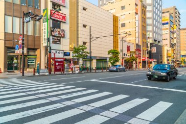 Tokyo, Japonya - 3 Ağustos 2018: Tokyo Japonya'sermayeye sahip kişi, bina ve daha bir sürü şehirdir