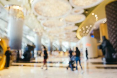 Soyut bulanıklık ve ufuk otel lobi lounge iç arka planı için