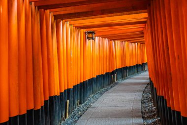 Güzel fushimi Inari tapınak tapınak Kyoto Japonya'da
