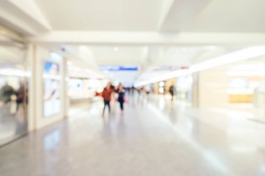 Soyut bulanıklık alışveriş merkezi mağazası iç arka planı için